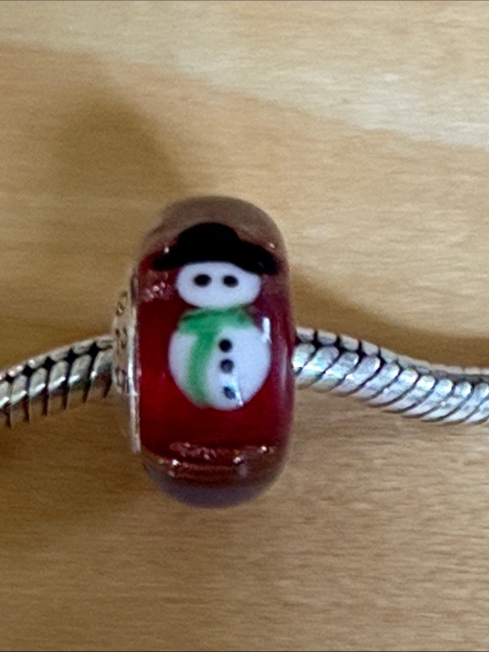 Chamilia Snowman Murano charm